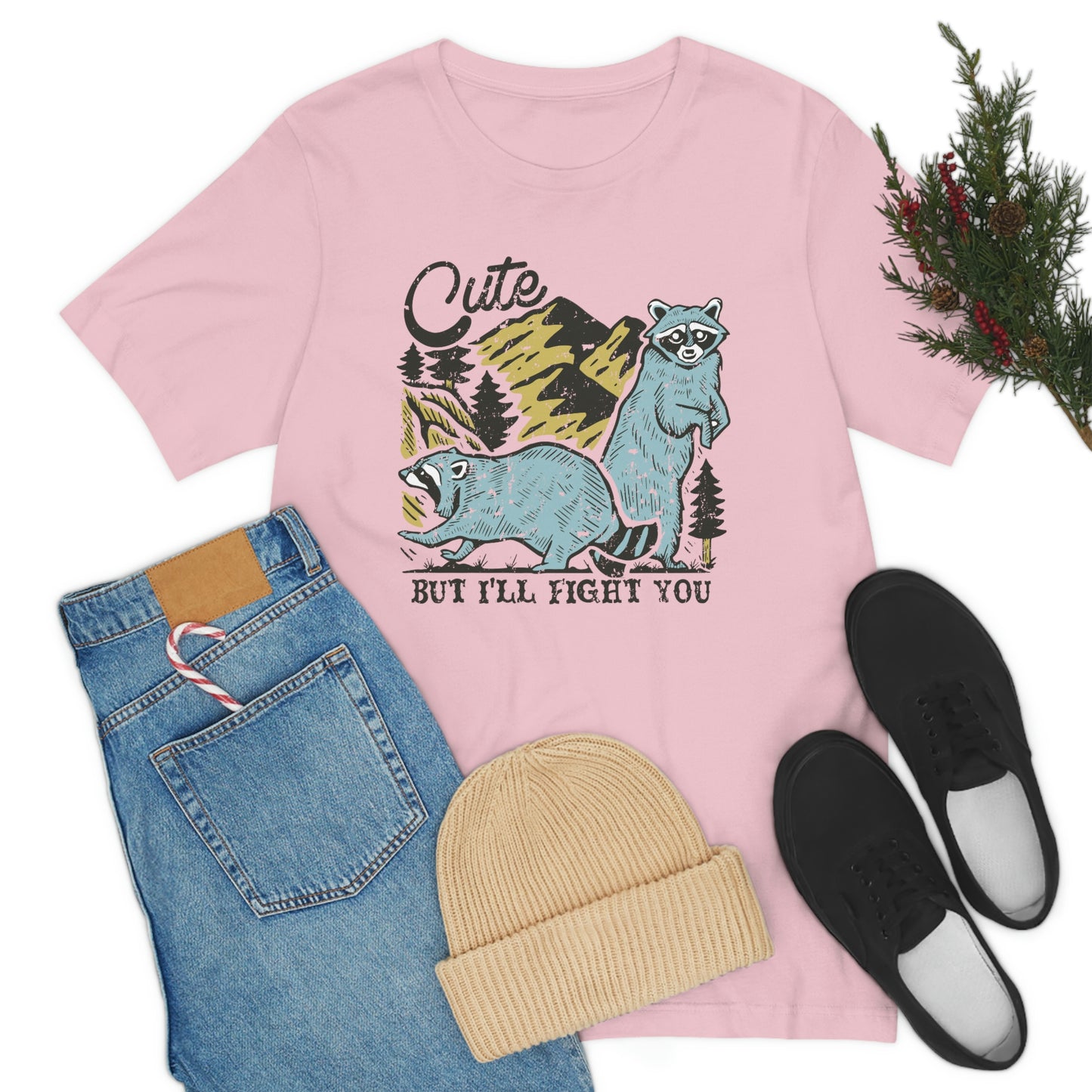 "Cute, but I'll fight you" Bella Canvas Unisex Jersey Short Sleeve Tee