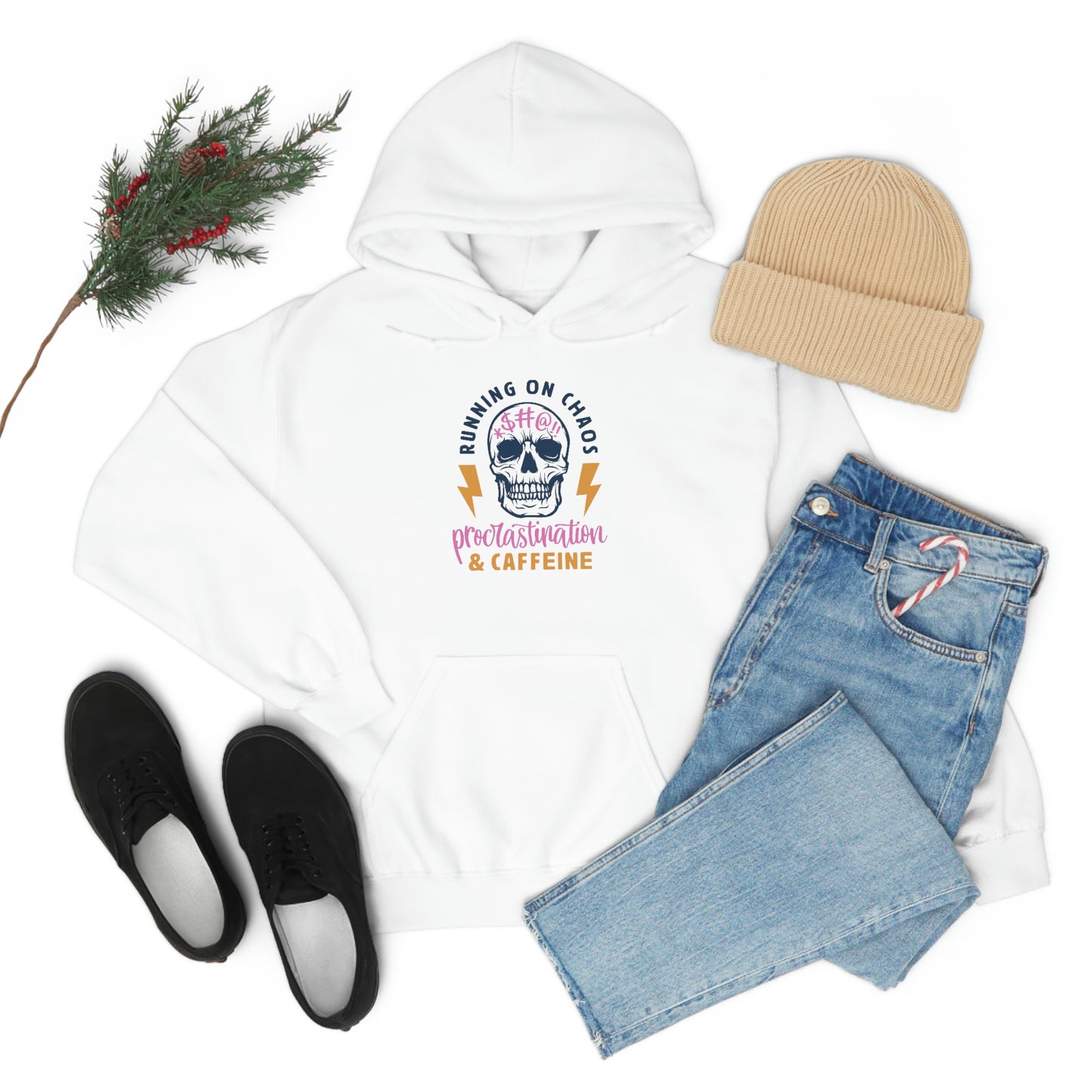 "Chaos and Caffeine" Unisex Heavy Blend™ Hooded Sweatshirt