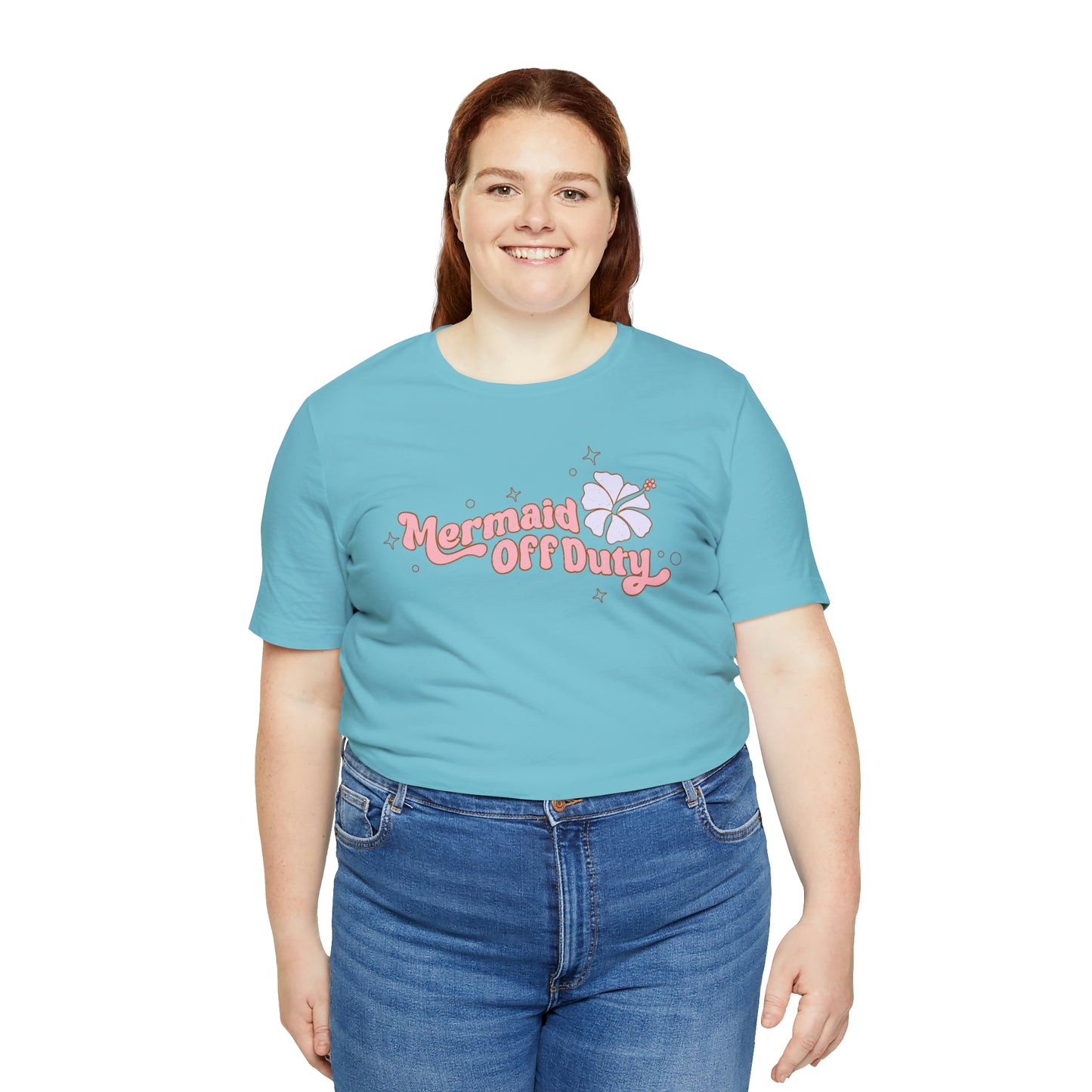 "Mermaid Off Duty" Bella Canvas Short Sleeve Tee