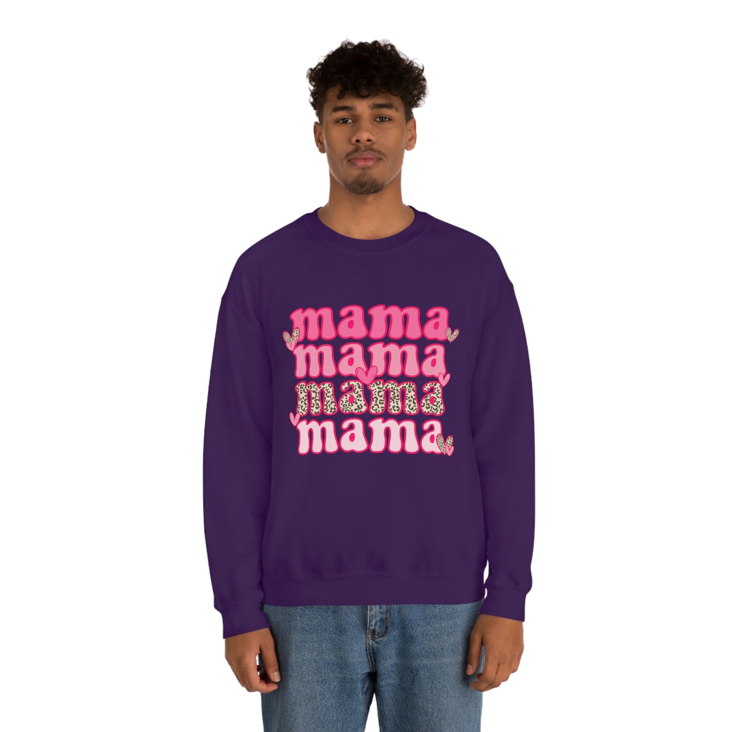 "Mama" Unisex Heavy Blend™ Crewneck Sweatshirt