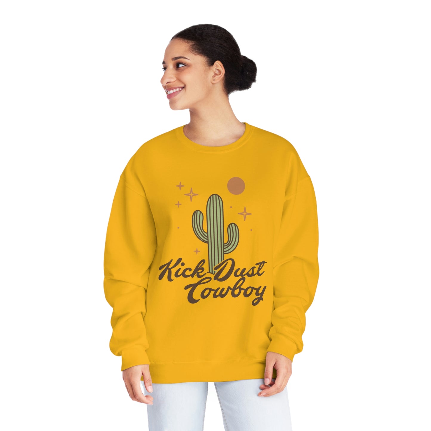 "Kick Dust Cowboy" Unisex NuBlend® Crewneck Sweatshirt