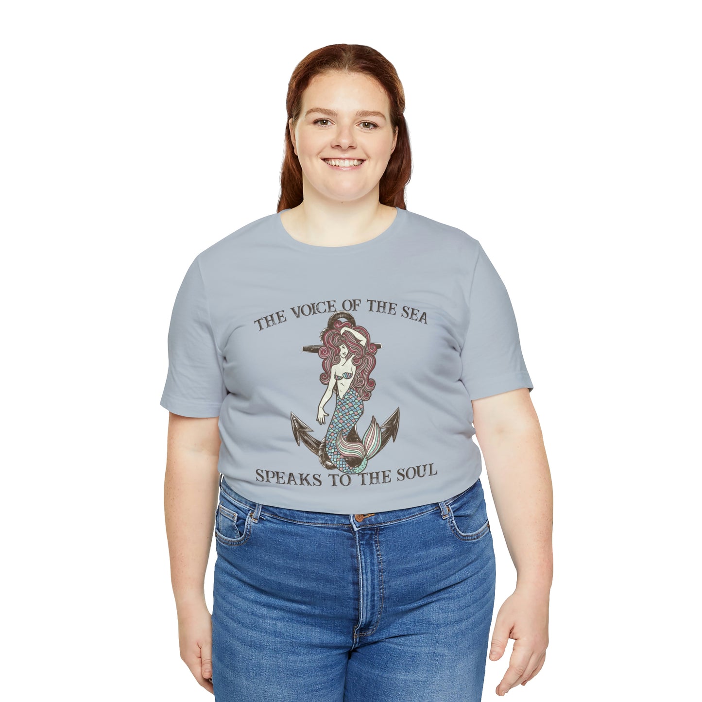 "The Voice of the Sea Speaks to the Soul" Bella Canvas Short Sleeve Tee
