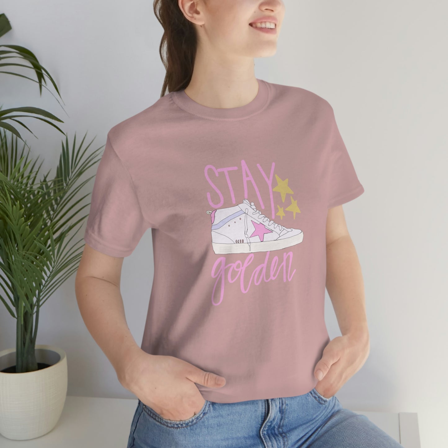 "Stay Golden" Unisex Jersey Short Sleeve Tee
