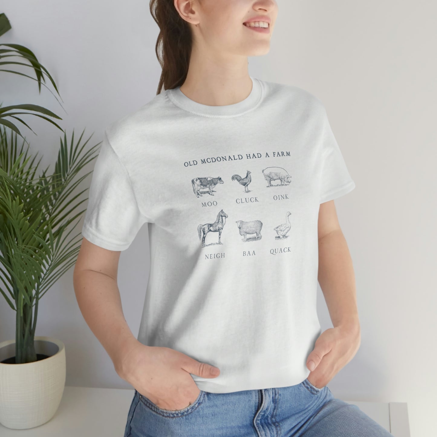 "Old McDonald Tee" Unisex Jersey Short Sleeve Tee (Bella Canvas 3001)