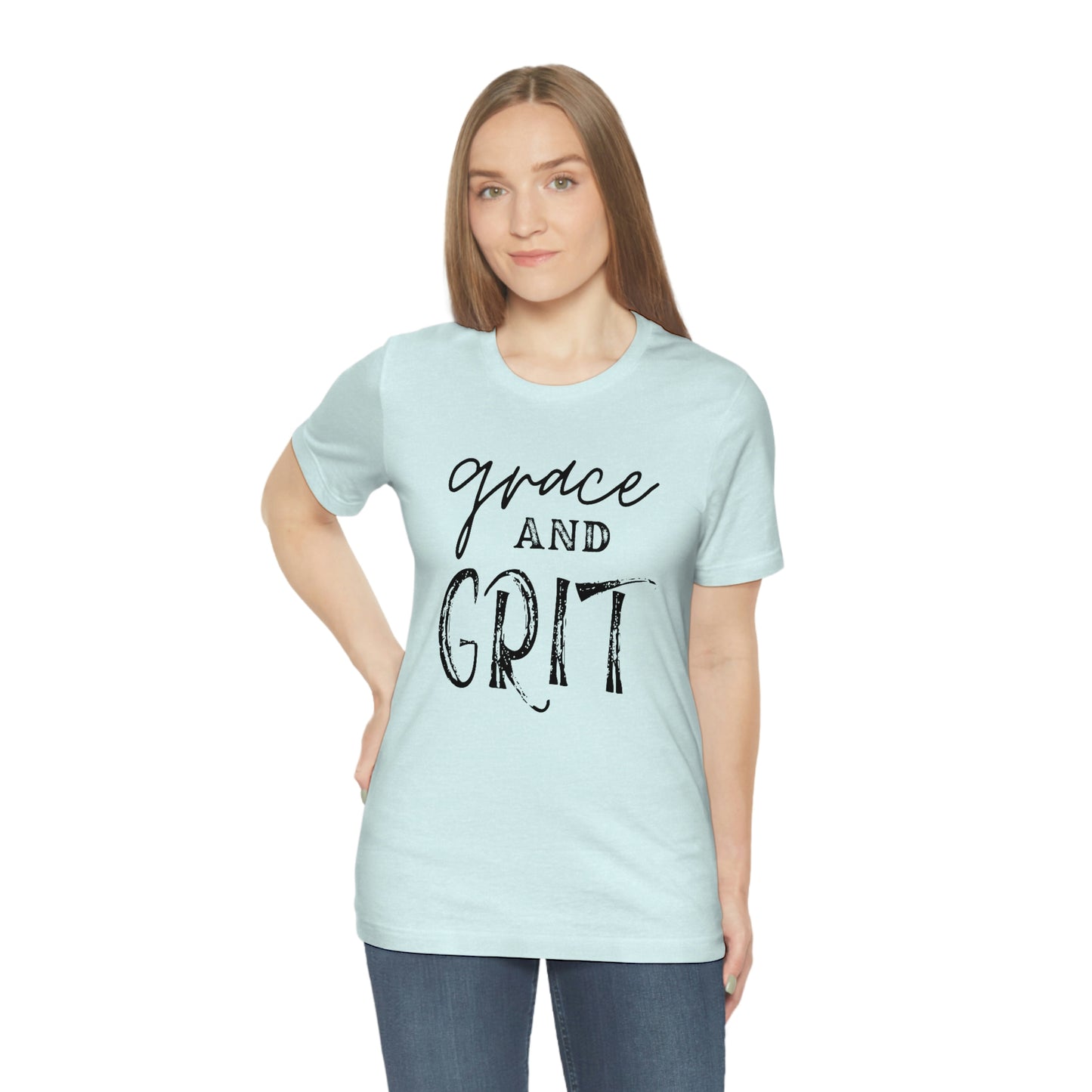 "Grace and Grit" Unisex Jersey Short Tee