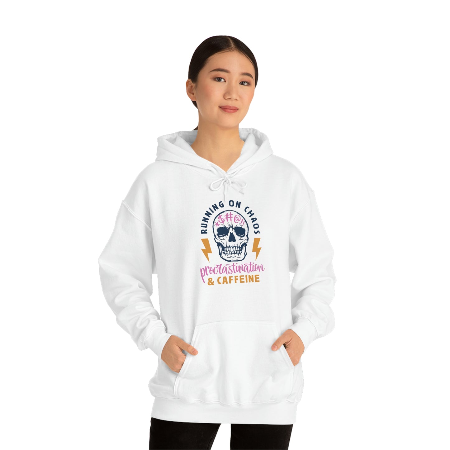 "Chaos and Caffeine" Unisex Heavy Blend™ Hooded Sweatshirt
