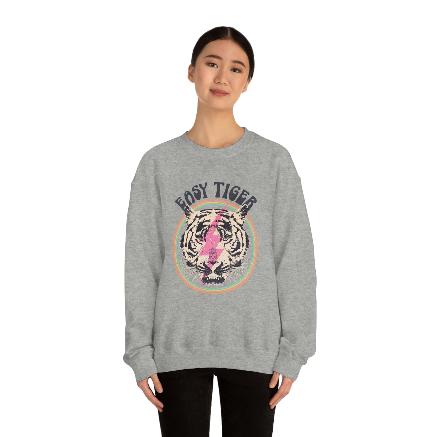 "Easy Tiger" Unisex Heavy Blend™ Crewneck Sweatshirt