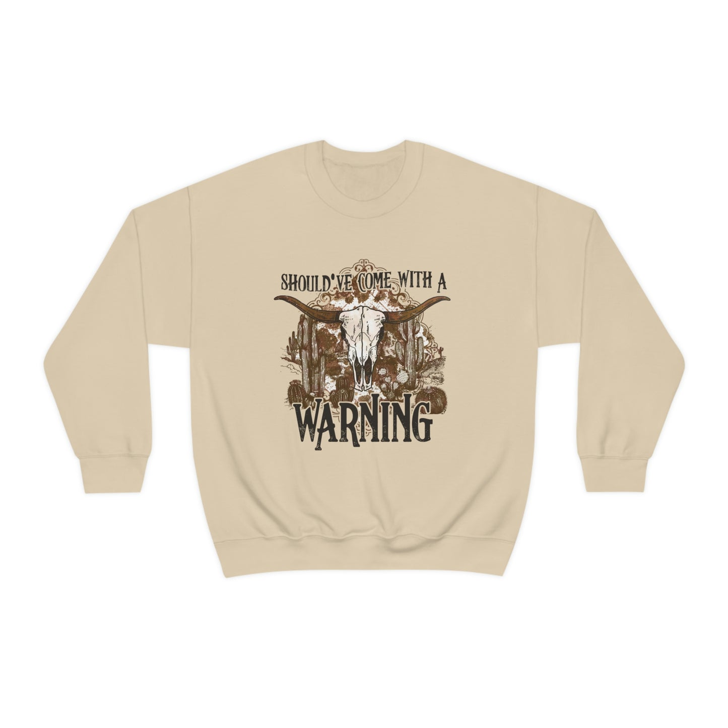 "Should've Come With A Warning" Unisex Crewneck Sweatshirt