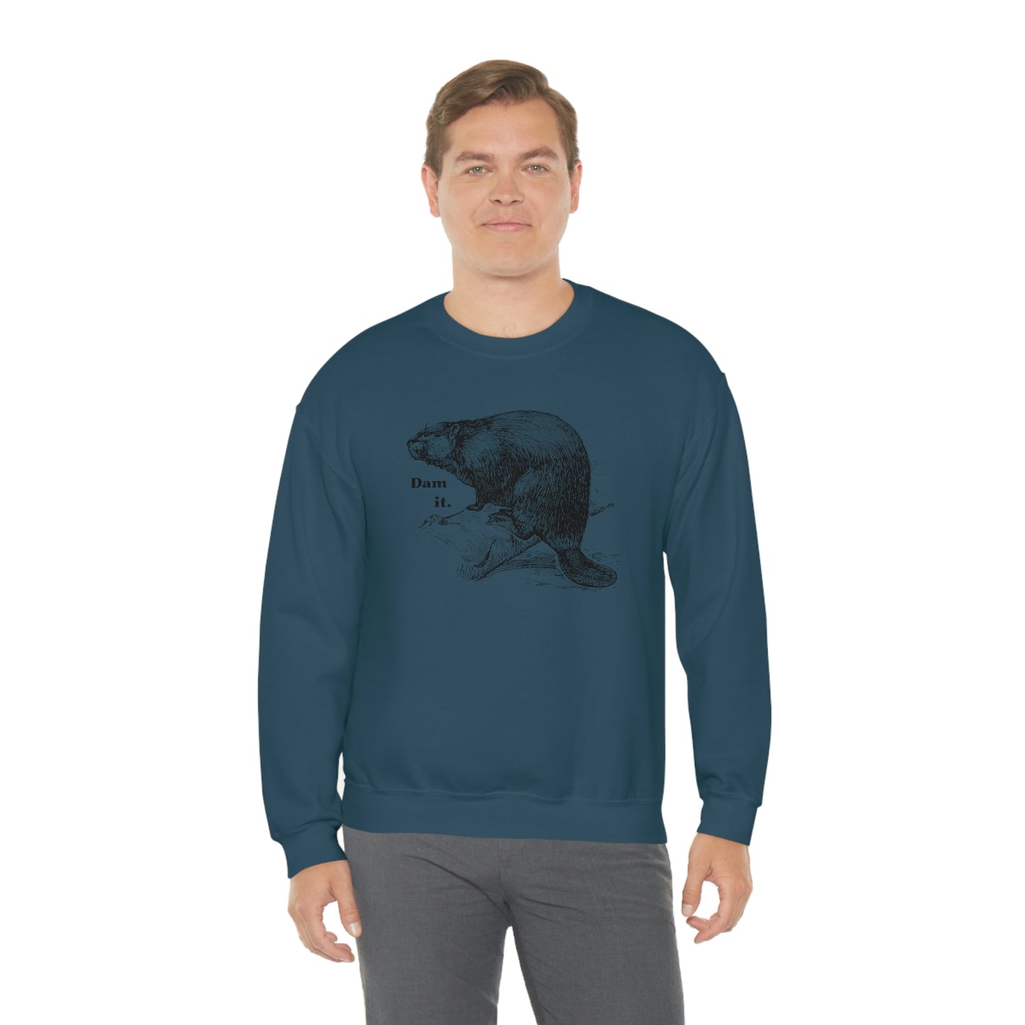 "Dam it" Gildan Graphic Crewneck Sweatshirt