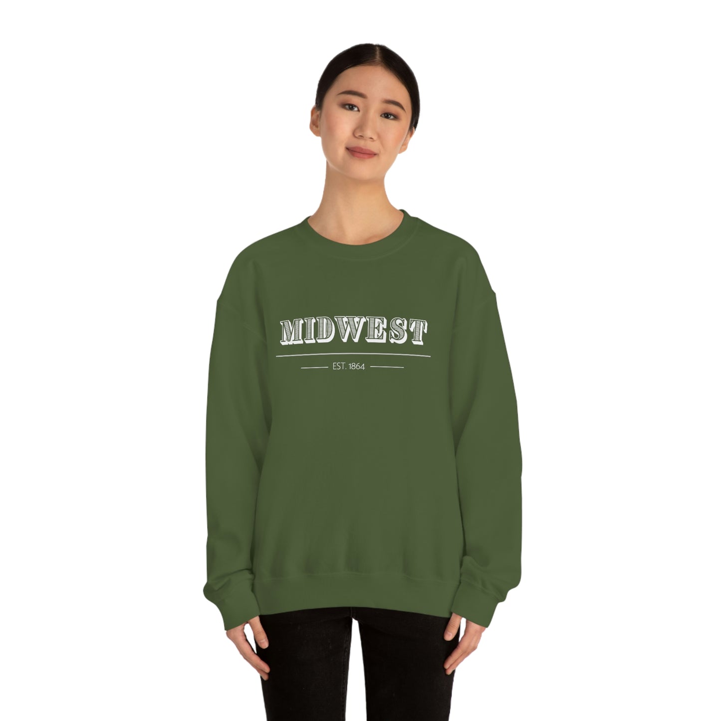 "Midwest" Unisex Heavy Blend™ Crewneck Sweatshirt