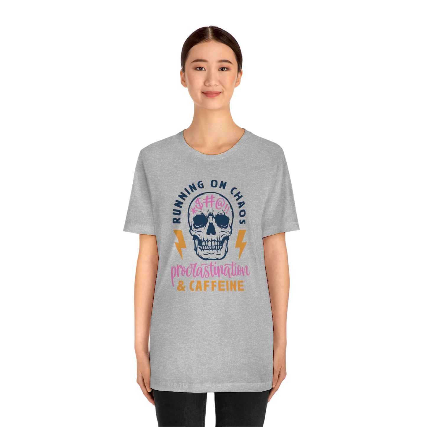 "Chaos and Caffeine" Unisex Jersey Short Sleeve Tee