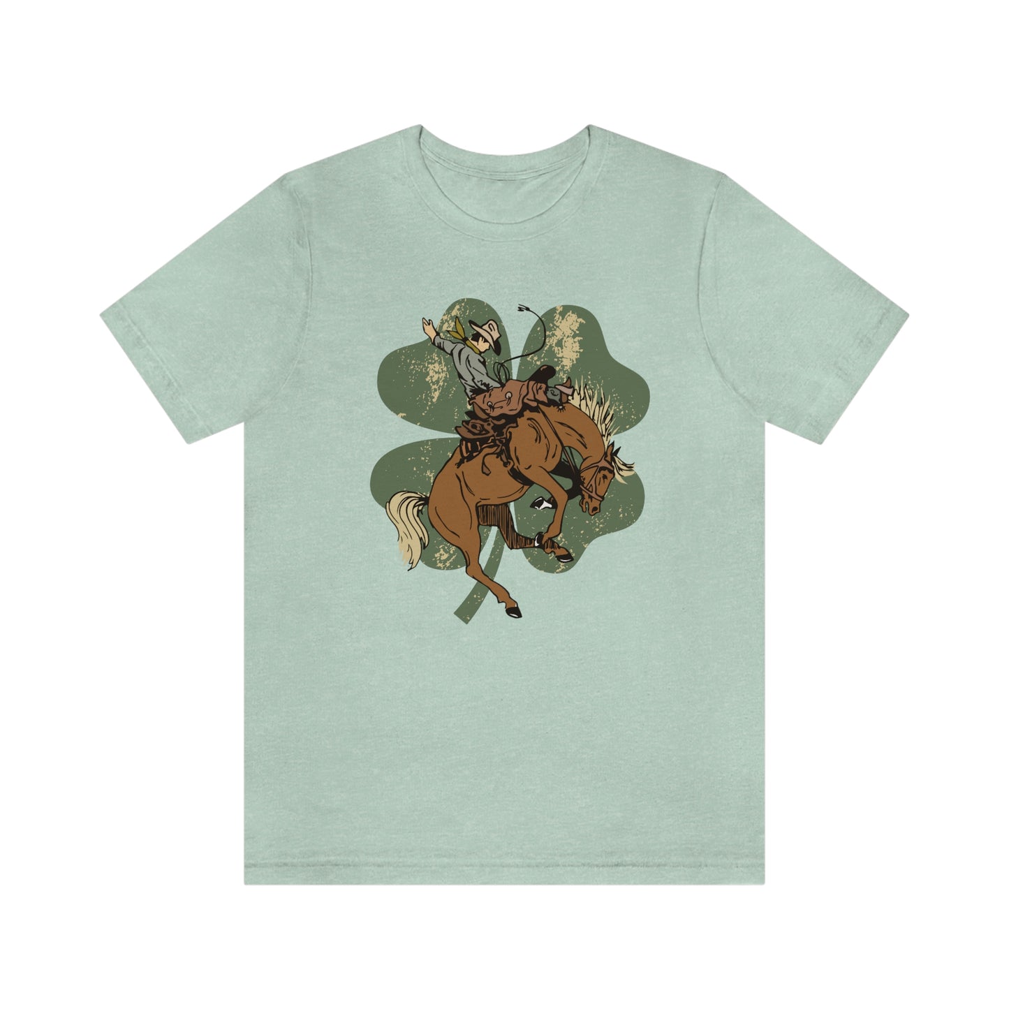 "Lucky Cowboy" Unisex Jersey Short Sleeve Tee (Bella Cavas 3001)