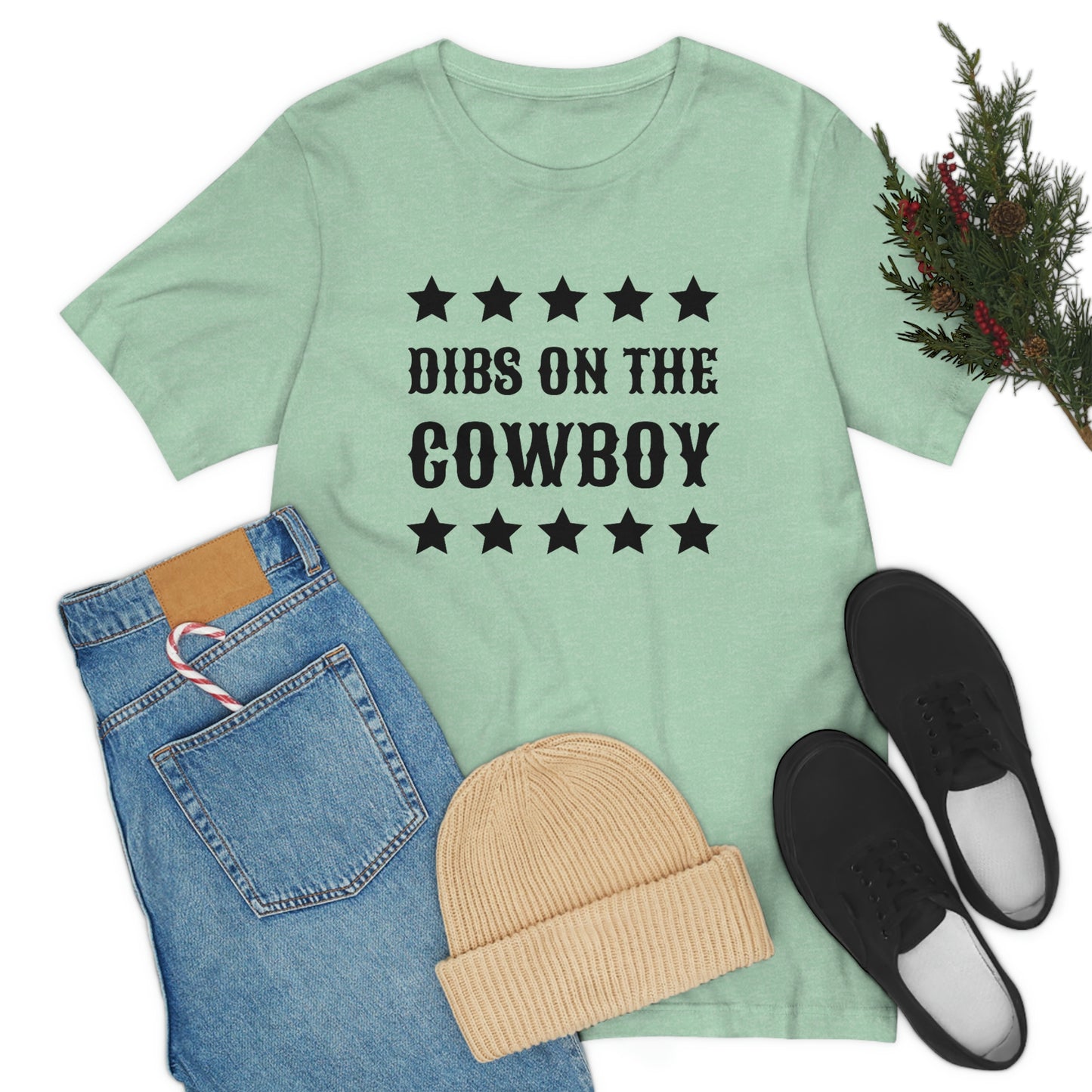 "Dibs on the Cowboy" Unisex Jersey Short Sleeve Tee
