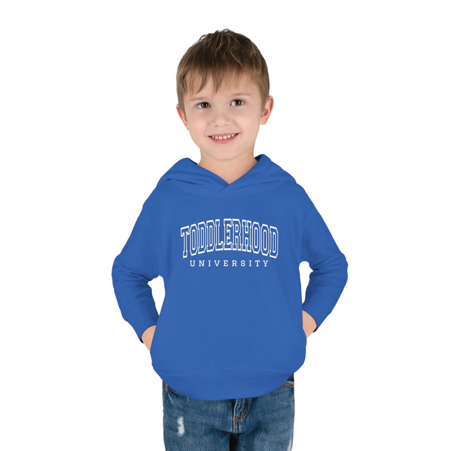 "Toddlerhood University" Toddler Pullover Fleece Hoodie (2T-6T)
