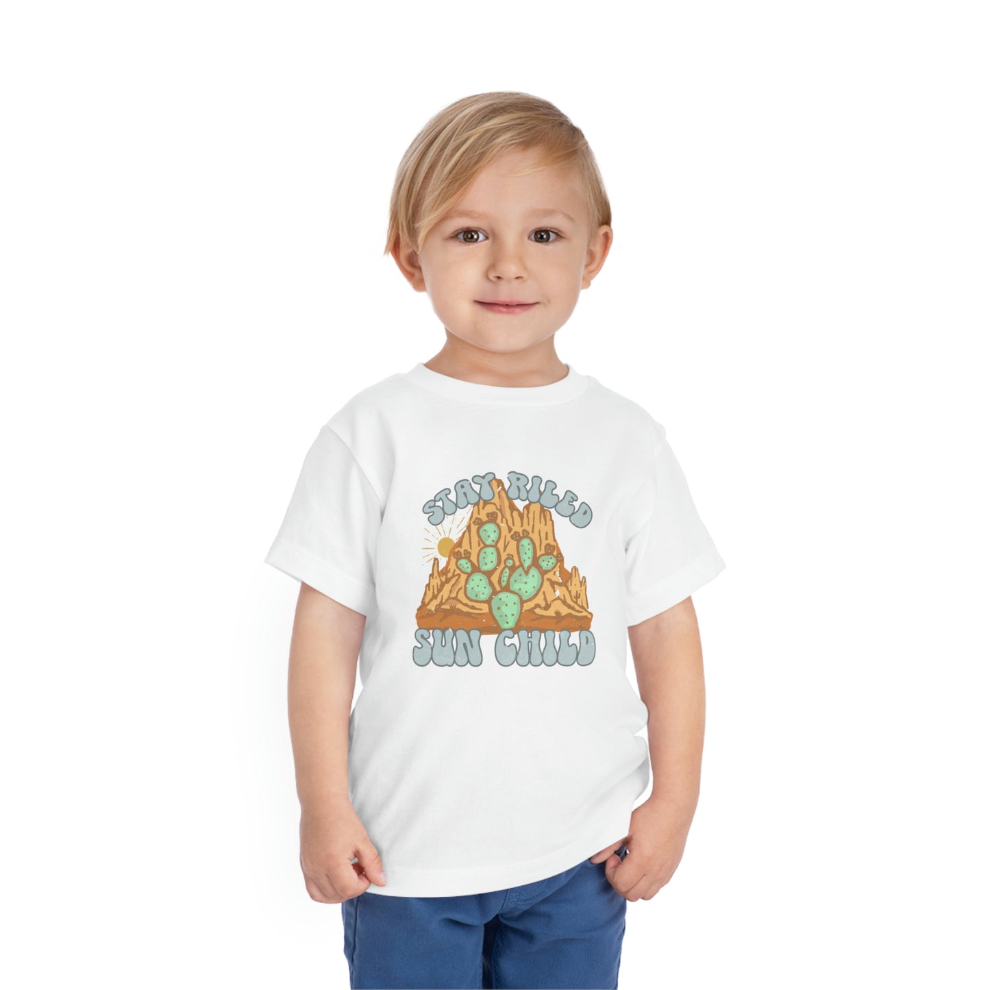 "Stay Riled Wild Child" Toddler Short Sleeve Tee (2T-5T)