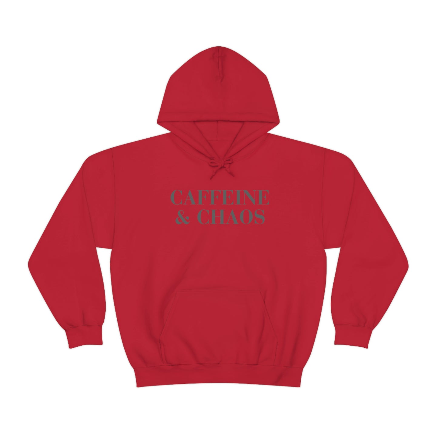 "Caffeine and Chaos" Unisex Heavy Blend™ Hooded Sweatshirt
