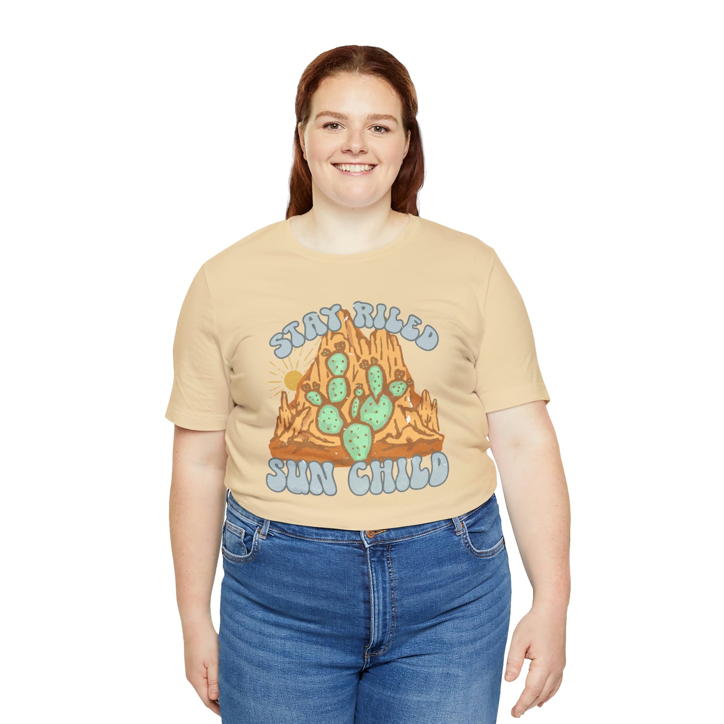 "Stay Riled Sun Child" Bella Canvas Short Sleeve Tee