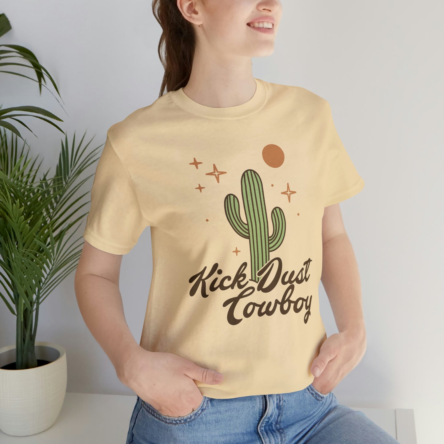 "Kick Dust Cowboy" Bella Canvas Short Sleeve Tee