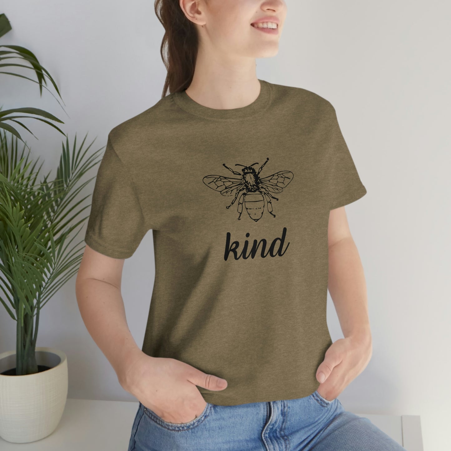 "Bee Kind" Unisex Jersey Short Sleeve Tee
