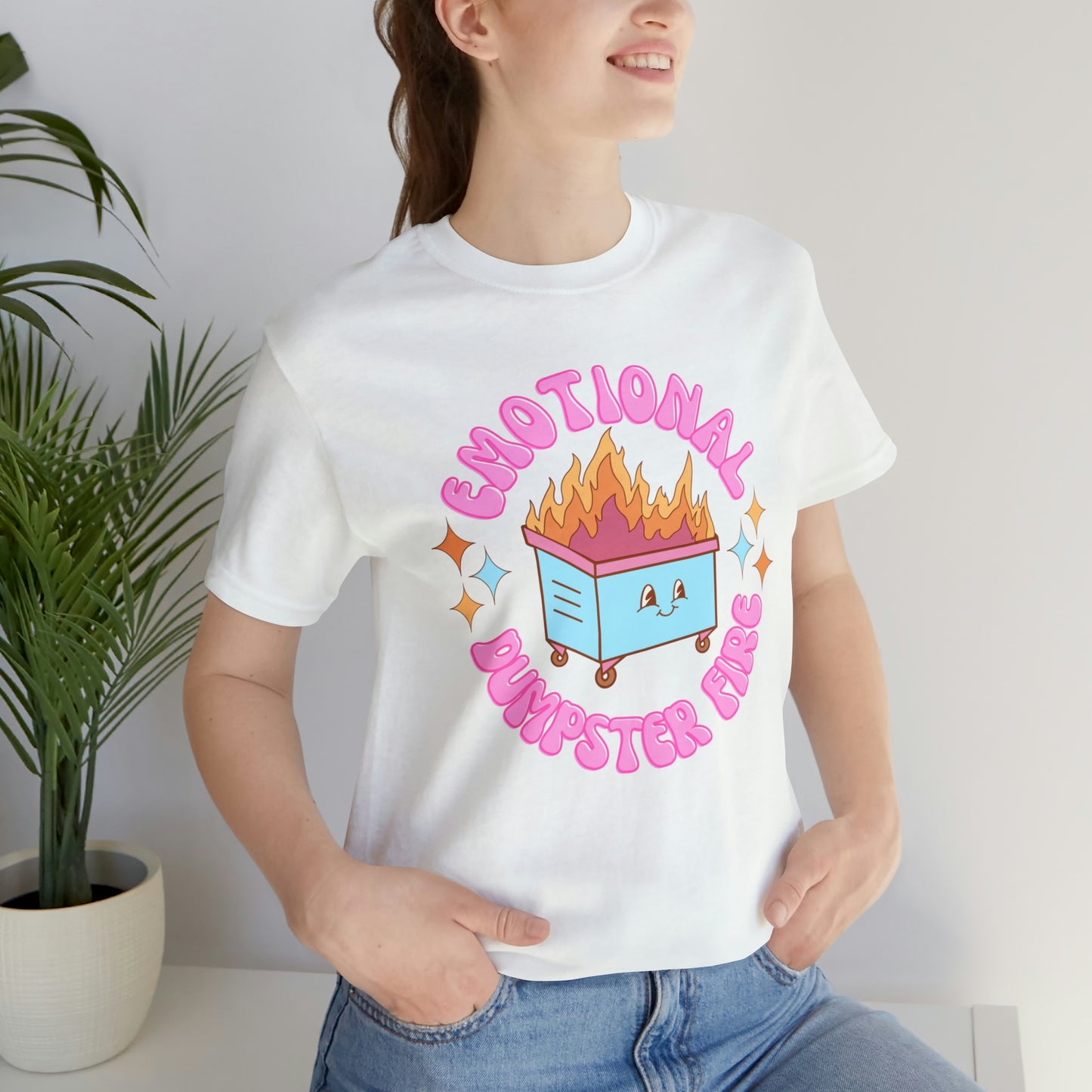 "Emotional Dumpster Fire" Bella Canvas Short Sleeve Tee
