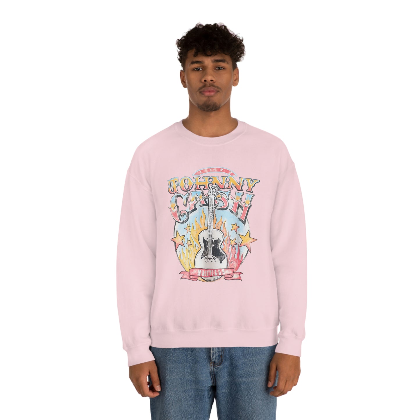 "Johnny Cash" Unisex Heavy Blend™ Crewneck Sweatshirt