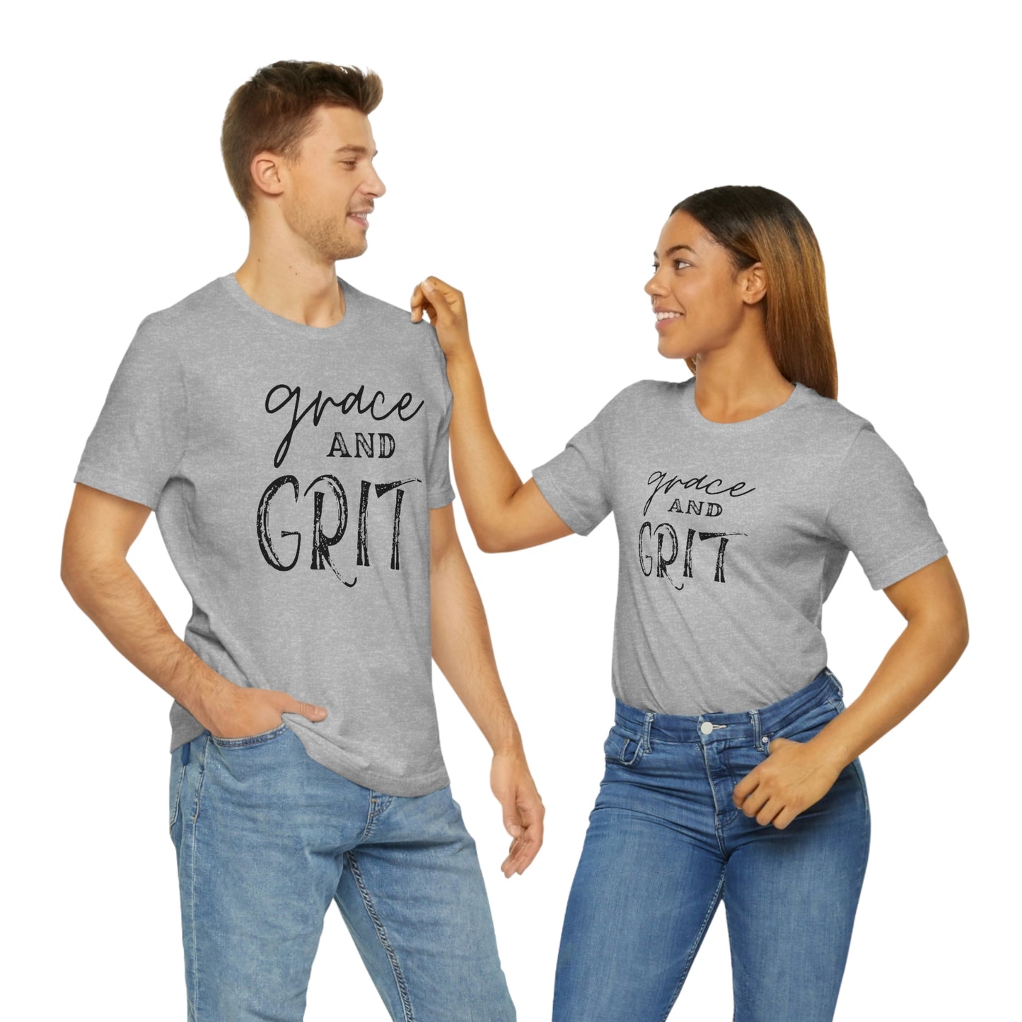 "Grace and Grit" Unisex Jersey Short Tee