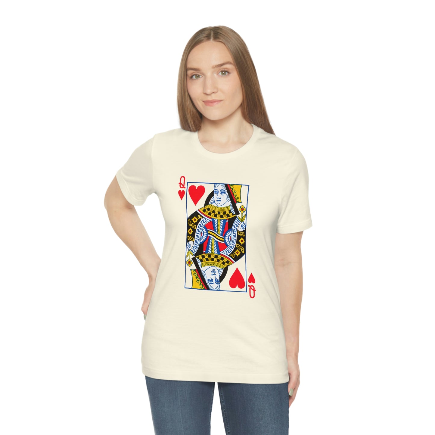 "Queen of Hearts" Unisex Jersey Short Sleeve Tee