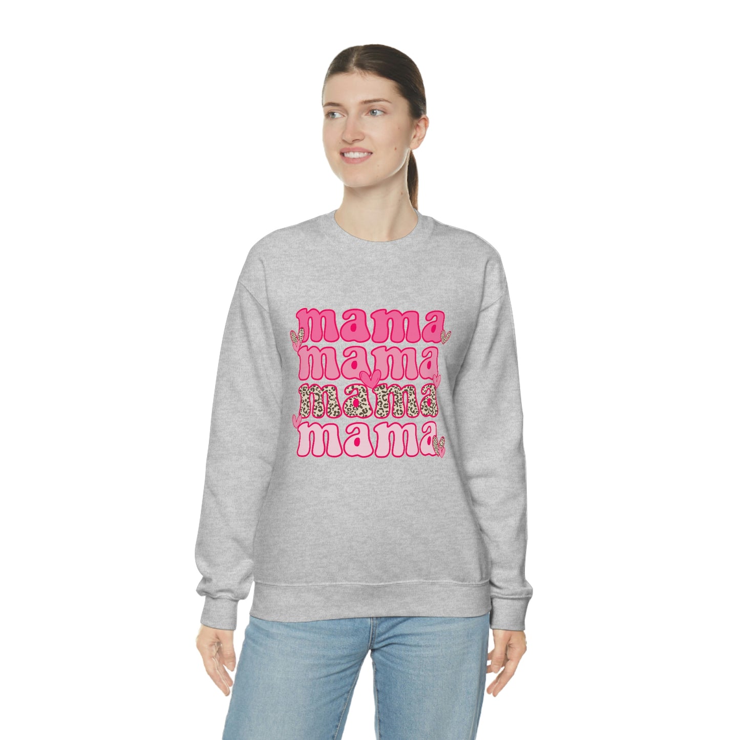 "Mama" Unisex Heavy Blend™ Crewneck Sweatshirt