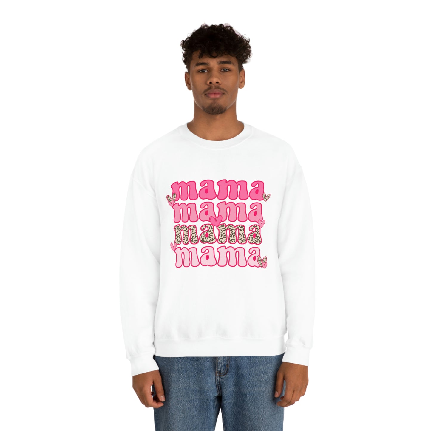 "Mama" Unisex Heavy Blend™ Crewneck Sweatshirt