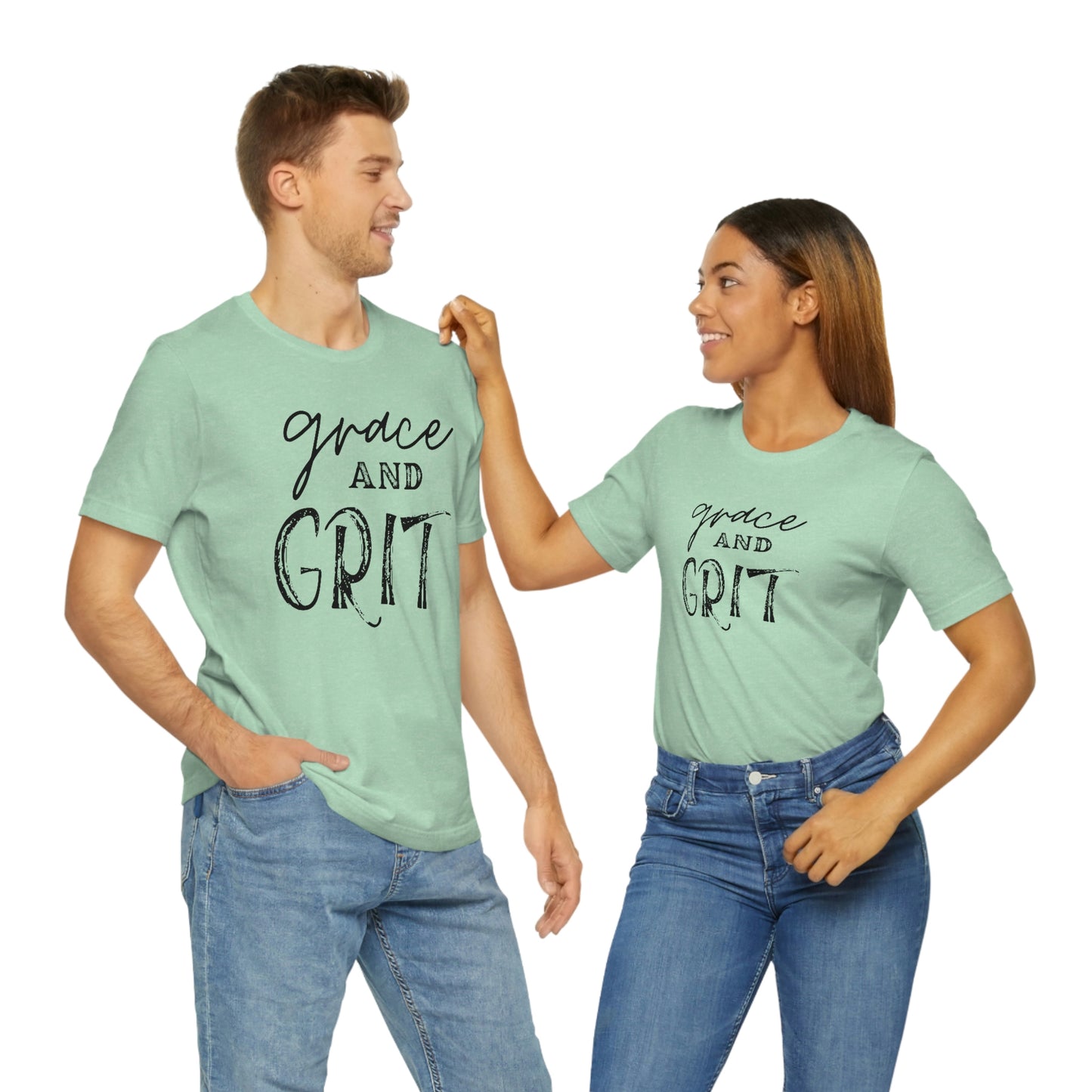 "Grace and Grit" Unisex Jersey Short Tee