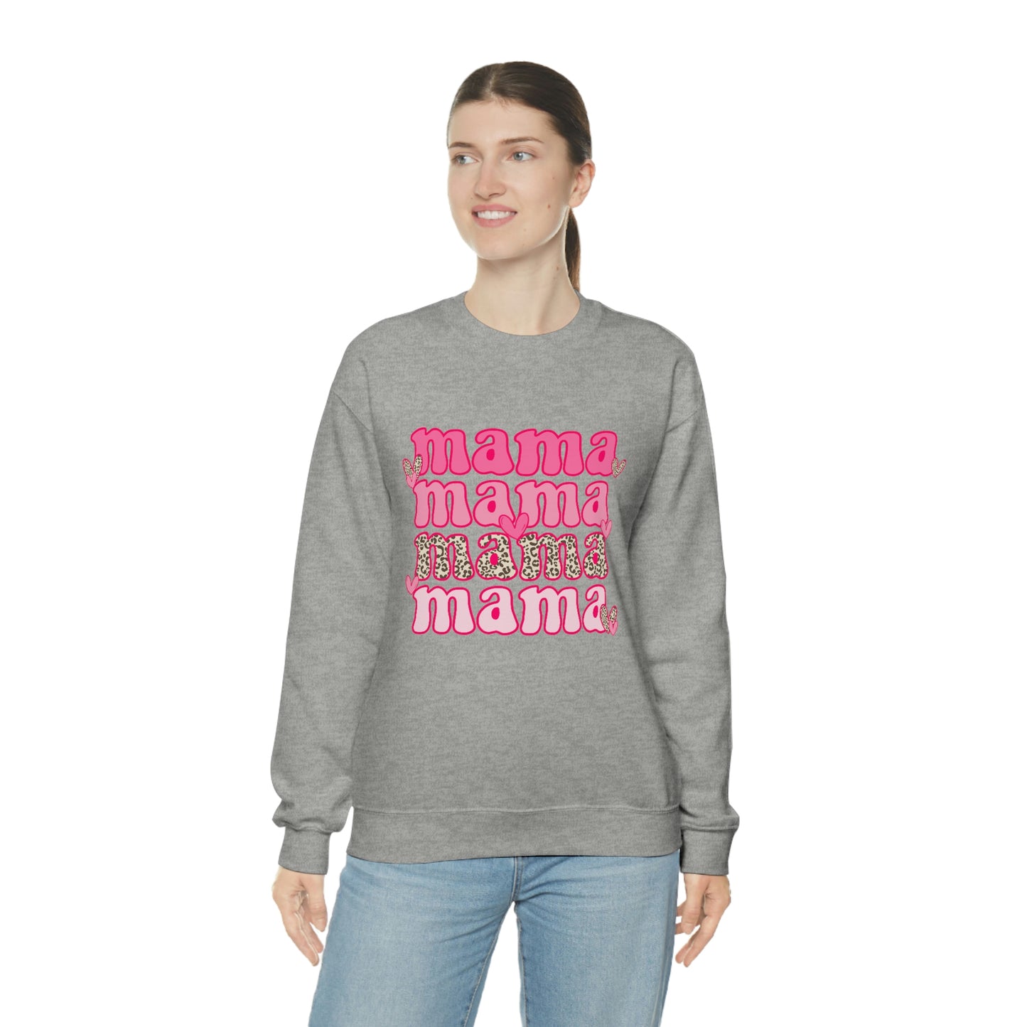 "Mama" Unisex Heavy Blend™ Crewneck Sweatshirt