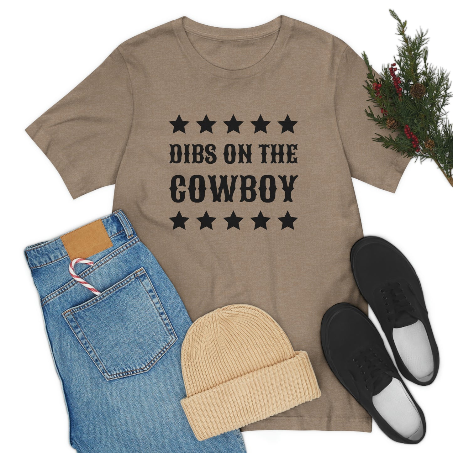 "Dibs on the Cowboy" Unisex Jersey Short Sleeve Tee