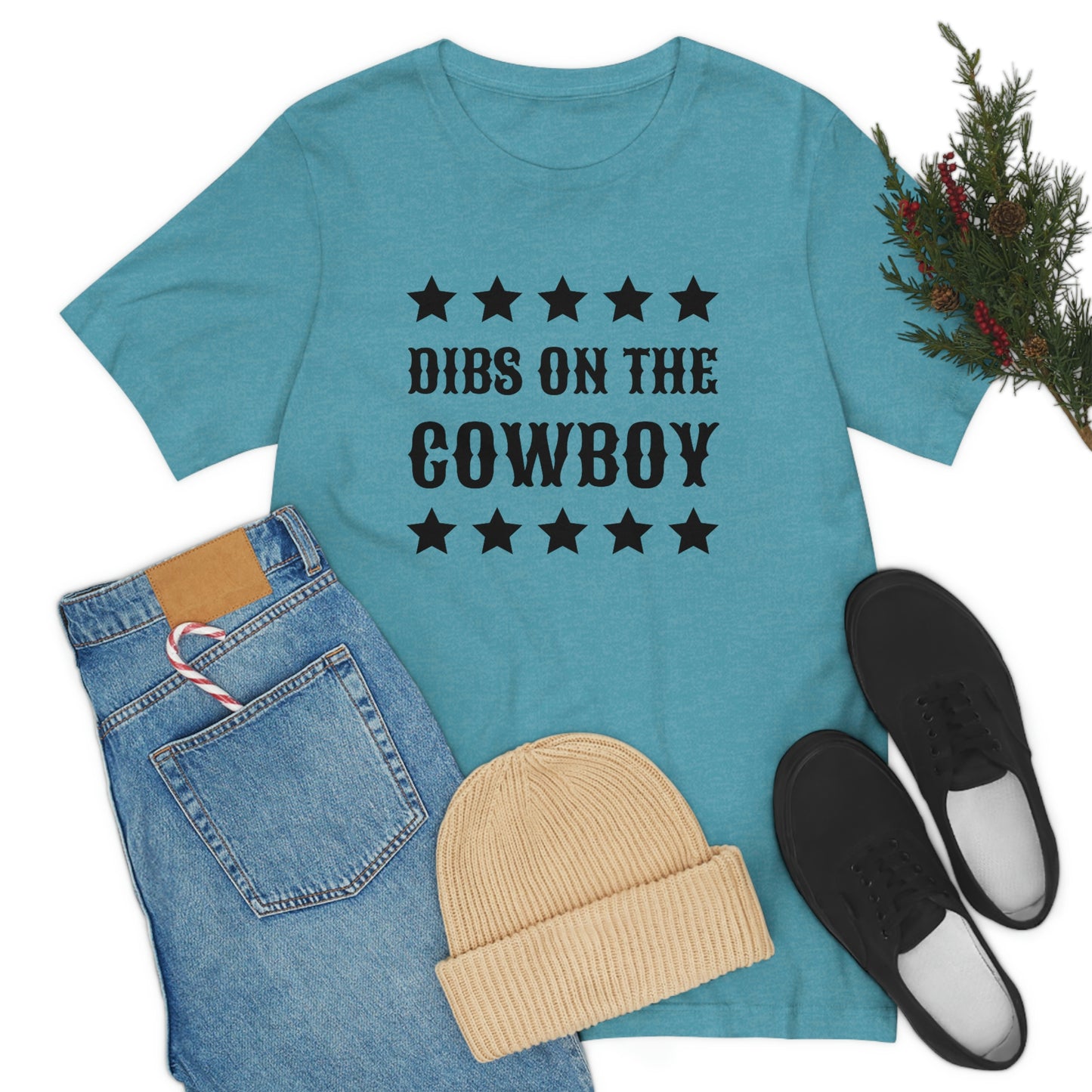 "Dibs on the Cowboy" Unisex Jersey Short Sleeve Tee
