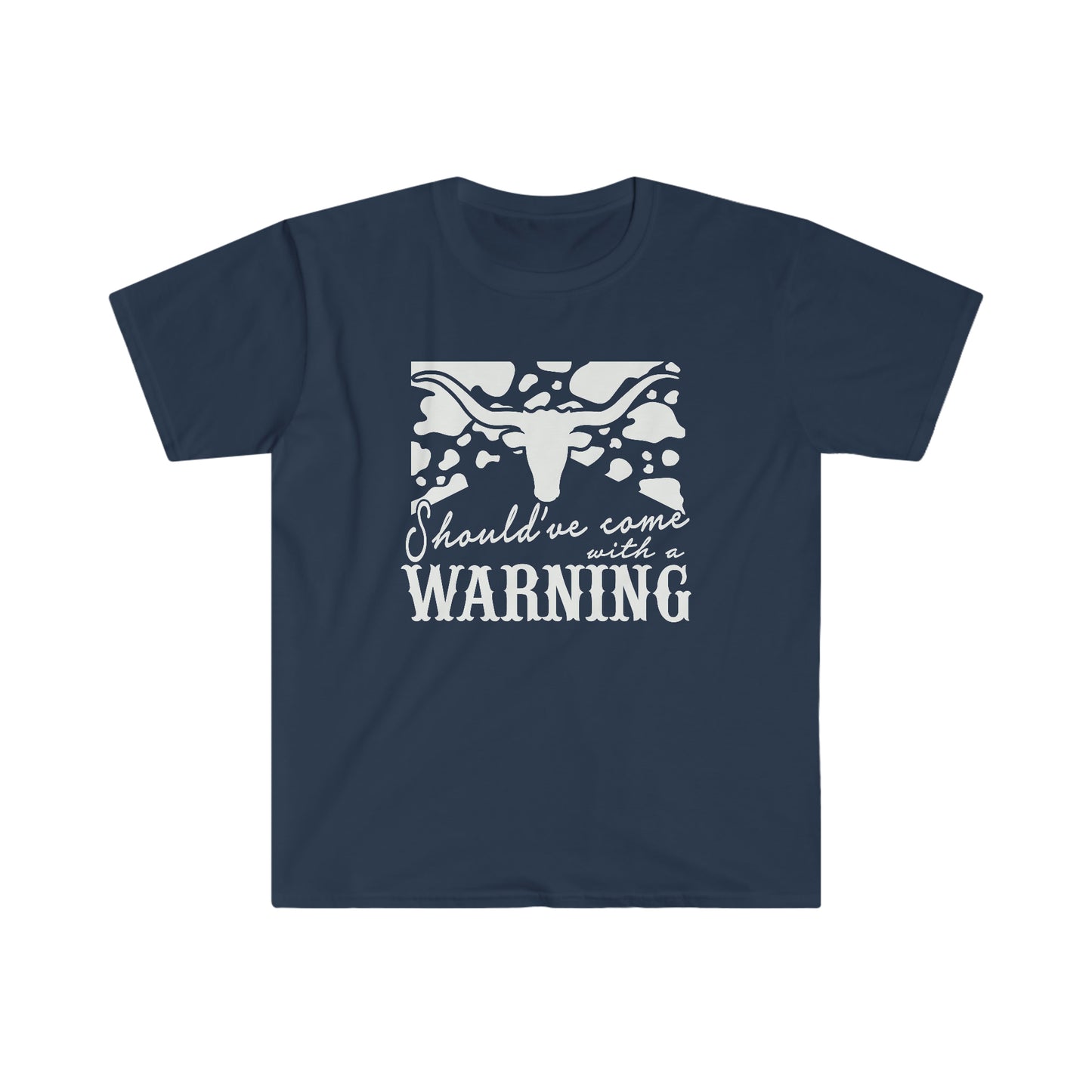 "Should've Come with a Warning" Unisex Heavy Cotton Tee