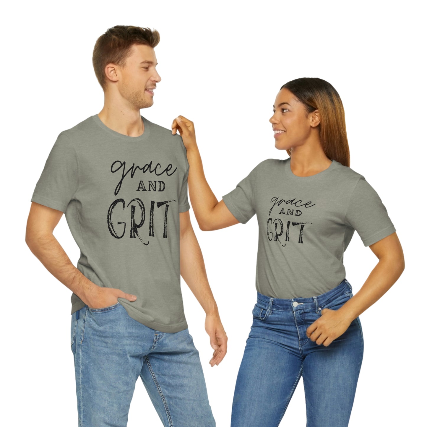 "Grace and Grit" Unisex Jersey Short Tee