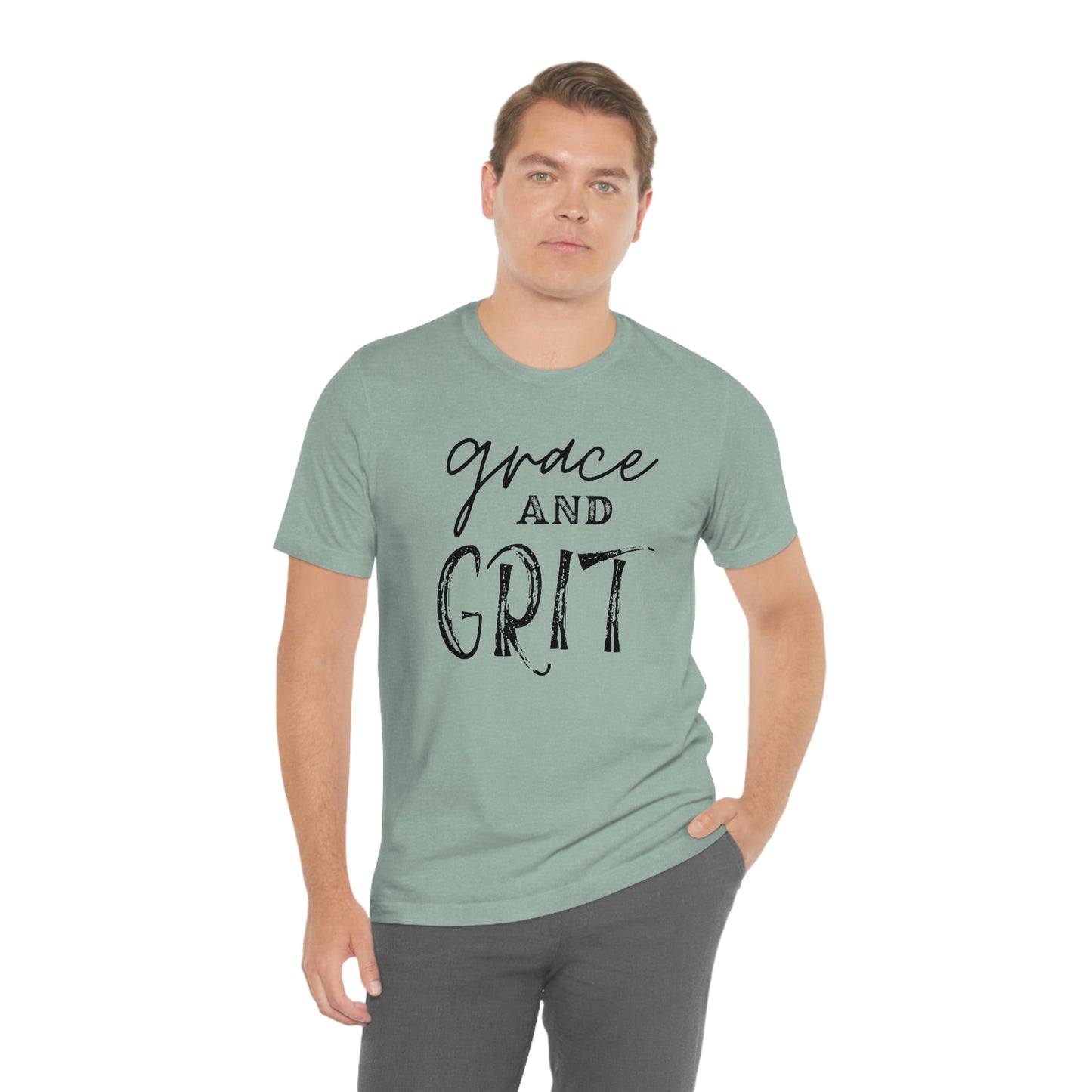 "Grace and Grit" Unisex Jersey Short Tee