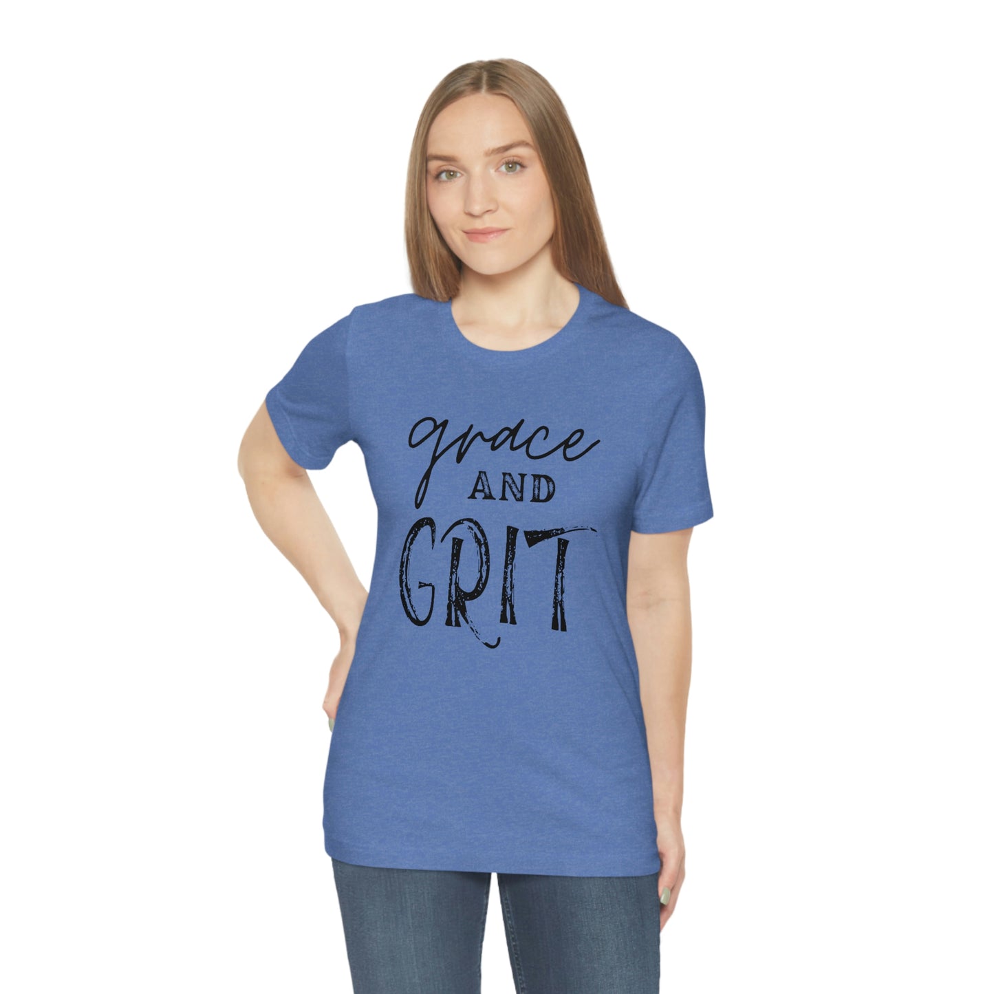 "Grace and Grit" Unisex Jersey Short Tee