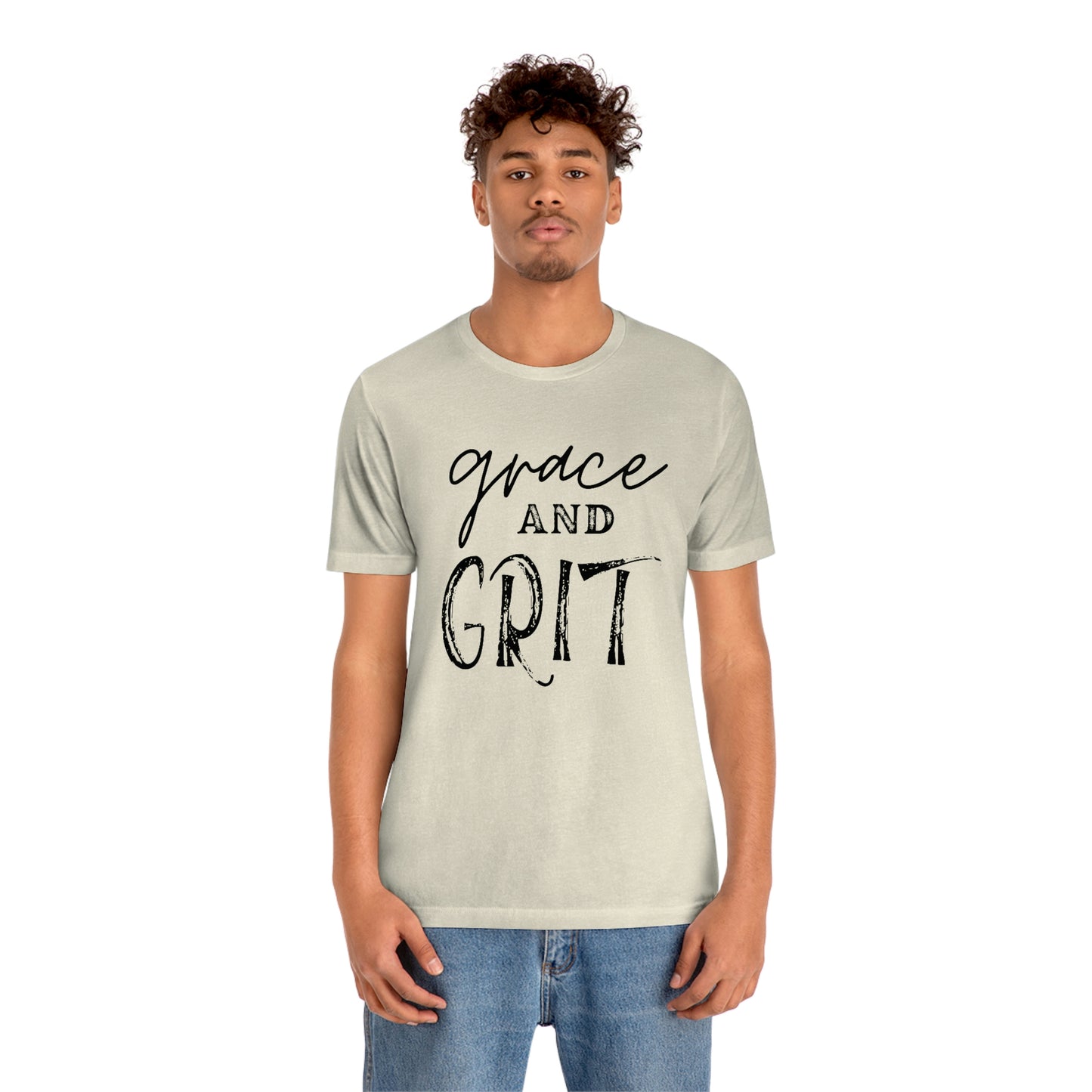 "Grace and Grit" Unisex Jersey Short Tee