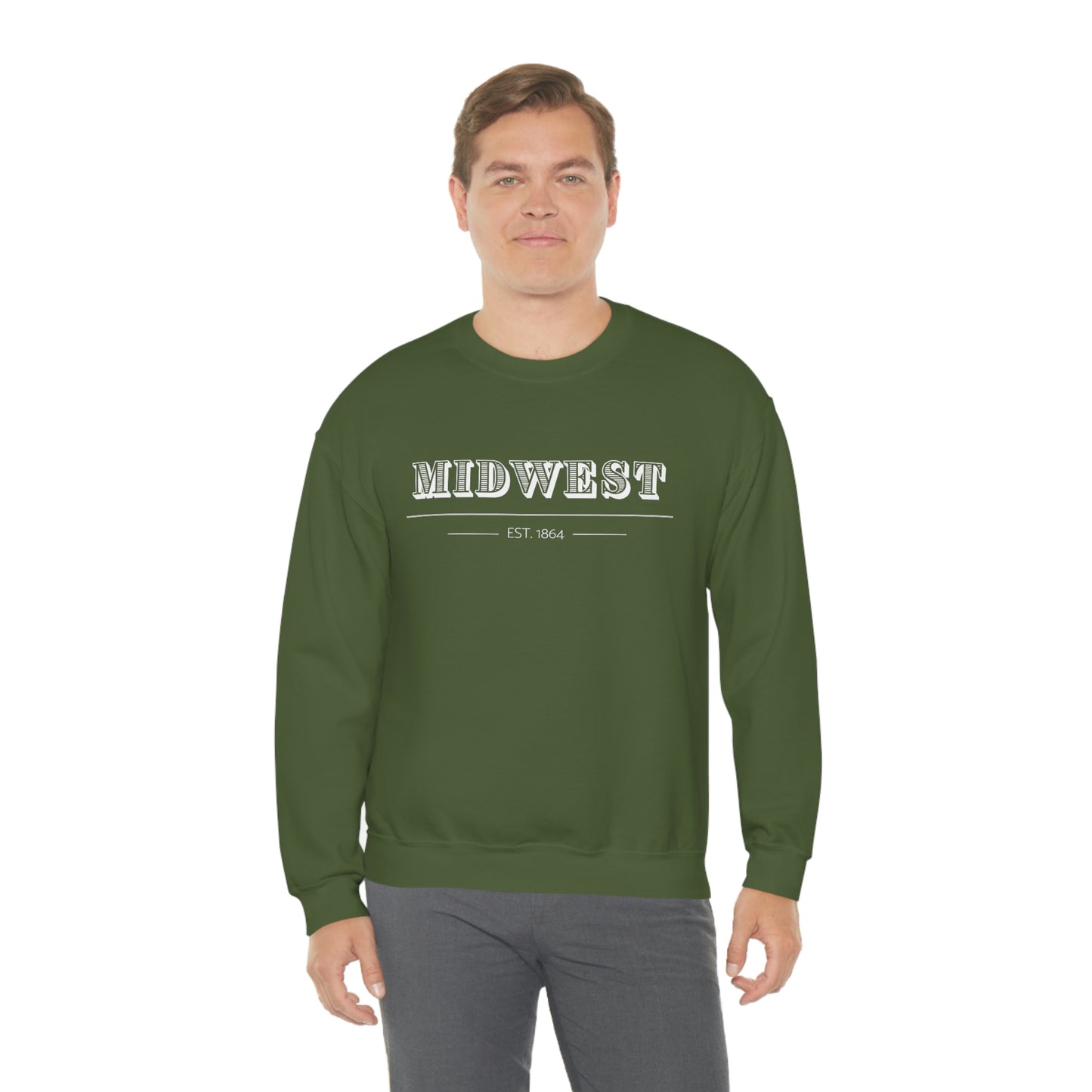 "Midwest" Unisex Heavy Blend™ Crewneck Sweatshirt