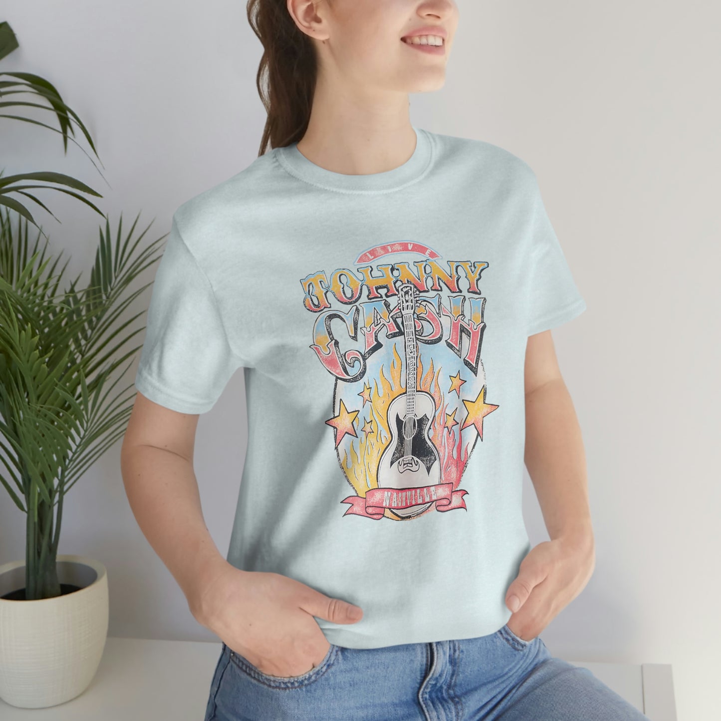 "Johnny Cash" Unisex Jersey Short Sleeve Tee