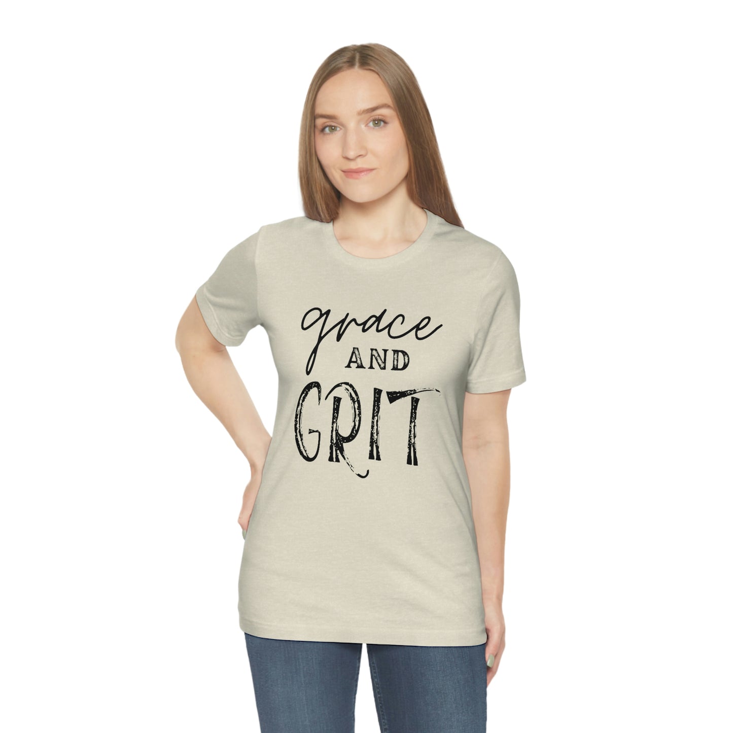 "Grace and Grit" Unisex Jersey Short Tee