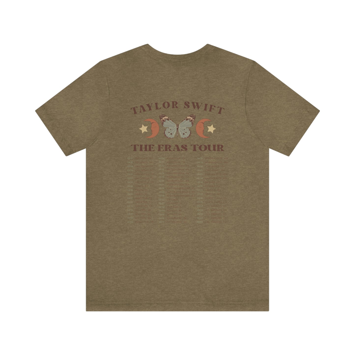 Taylor Swift Eras Tour 1989 Midnights Bella Canvas Unisex Jersey Short Sleeve Tee