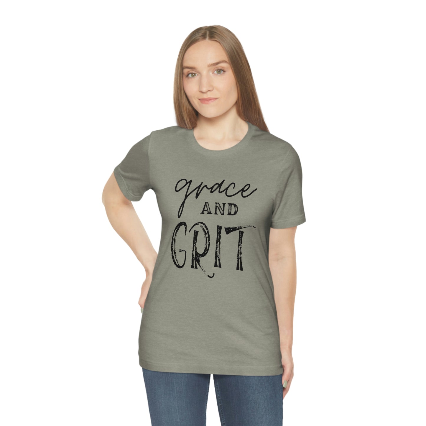 "Grace and Grit" Unisex Jersey Short Tee