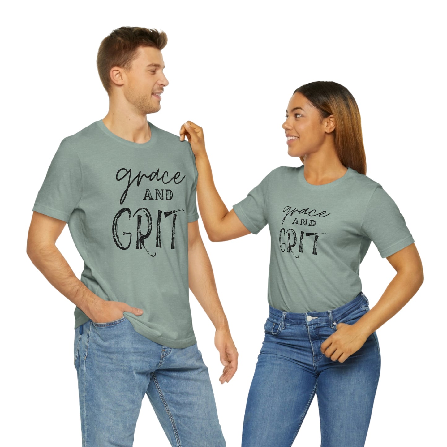 "Grace and Grit" Unisex Jersey Short Tee