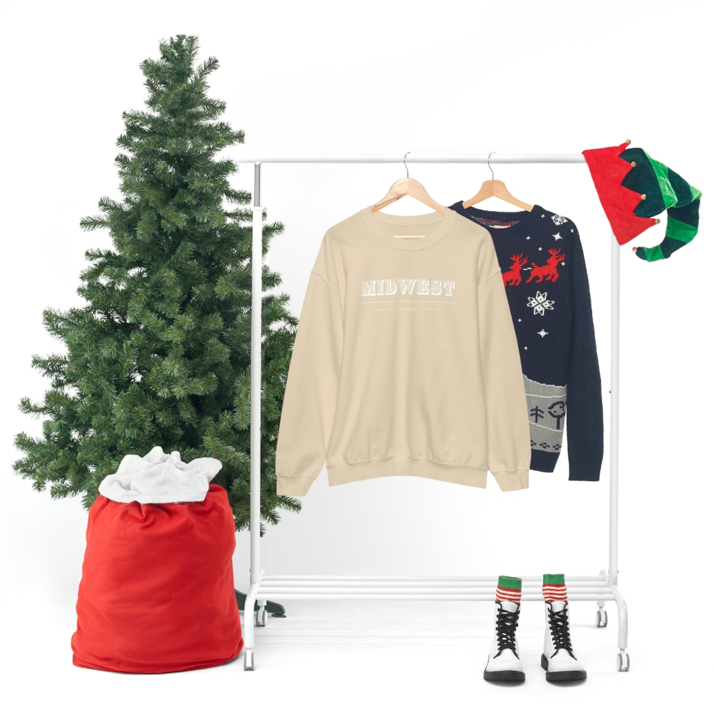 "Midwest" Unisex Heavy Blend™ Crewneck Sweatshirt