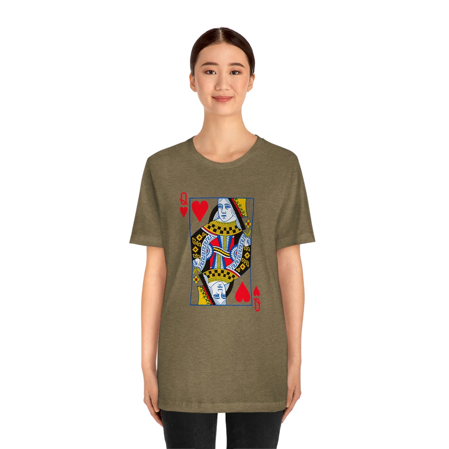 "Queen of Hearts" Unisex Jersey Short Sleeve Tee