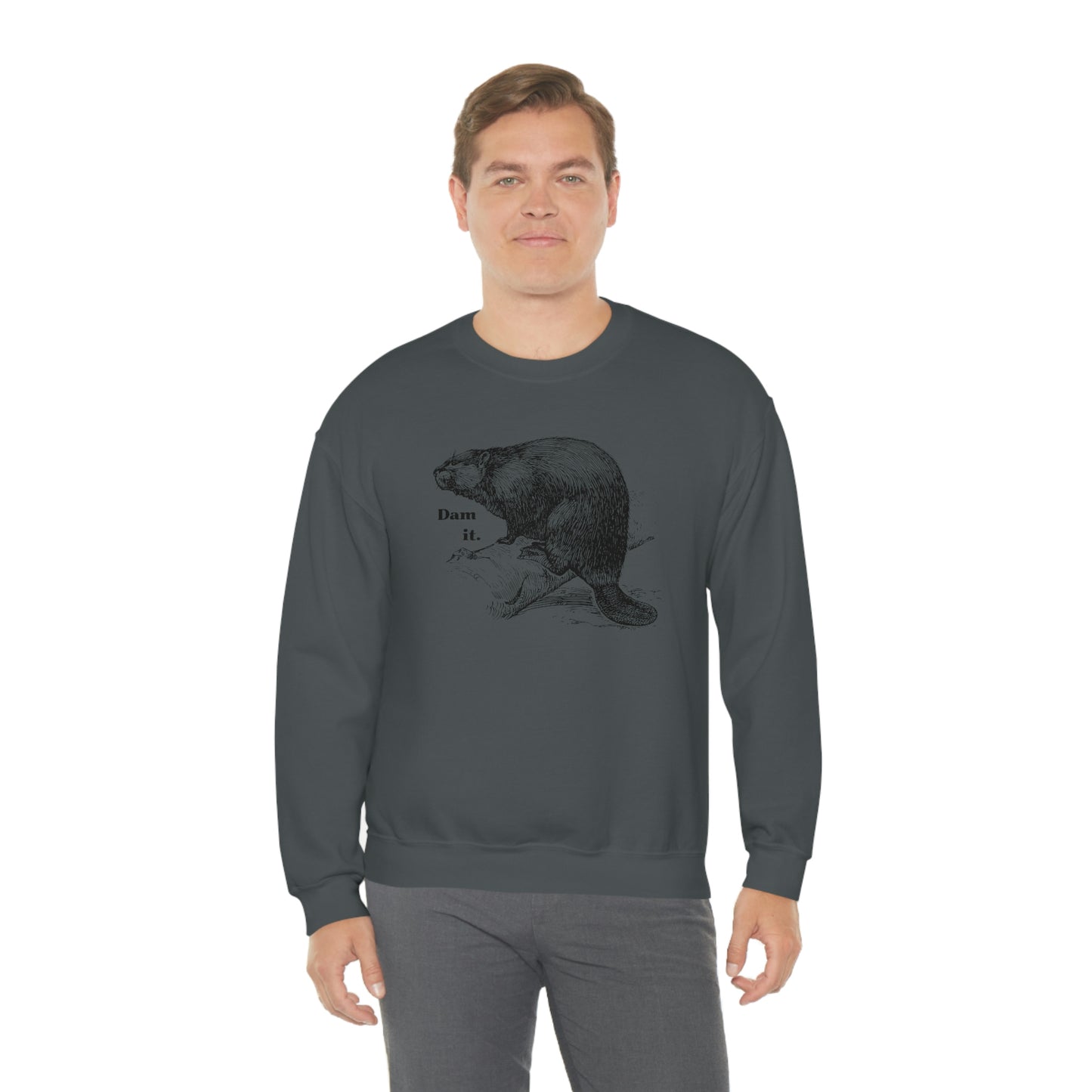 "Dam it" Gildan Graphic Crewneck Sweatshirt