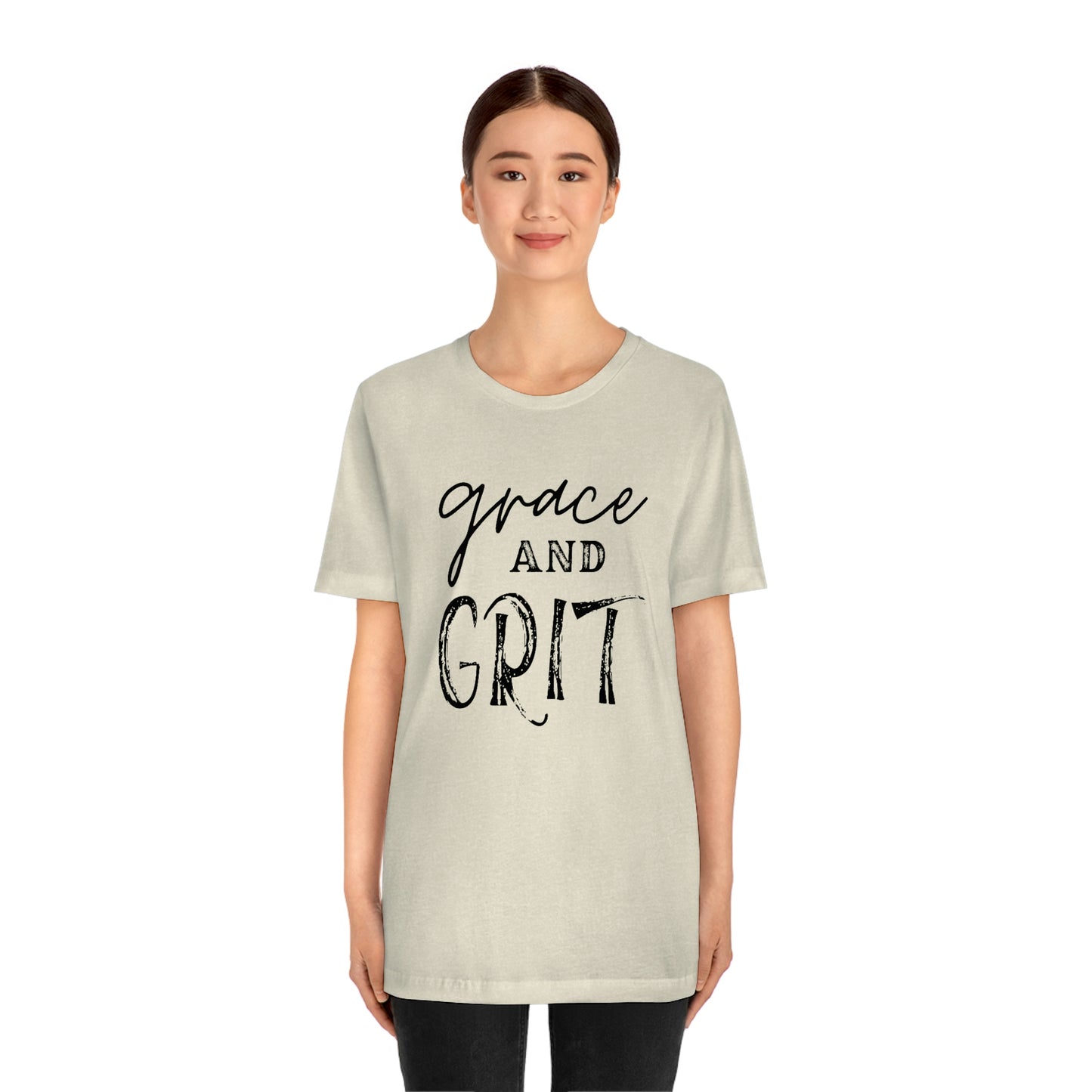 "Grace and Grit" Unisex Jersey Short Tee