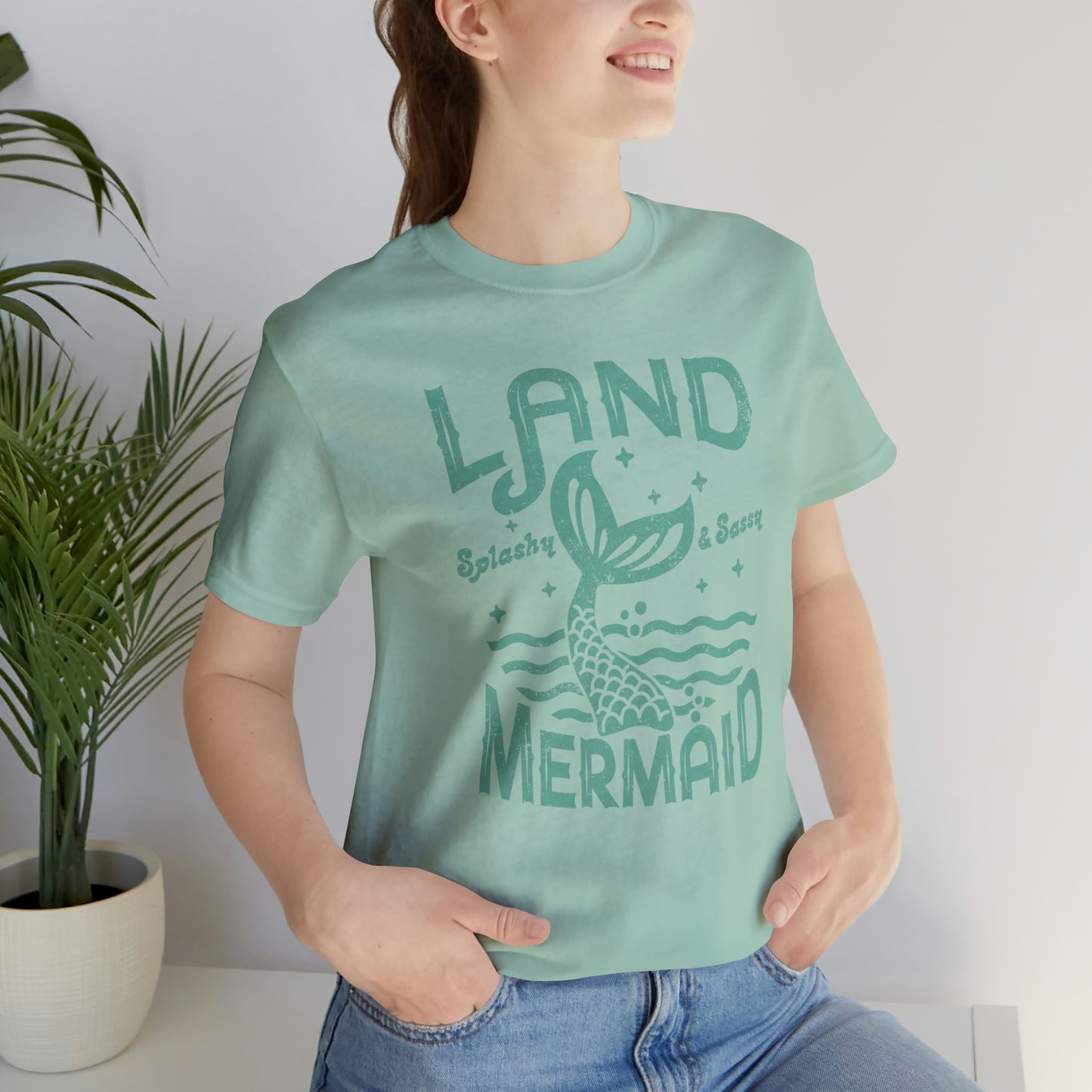 "Land Mermaid" Bella Canvas Short Sleeve Tee