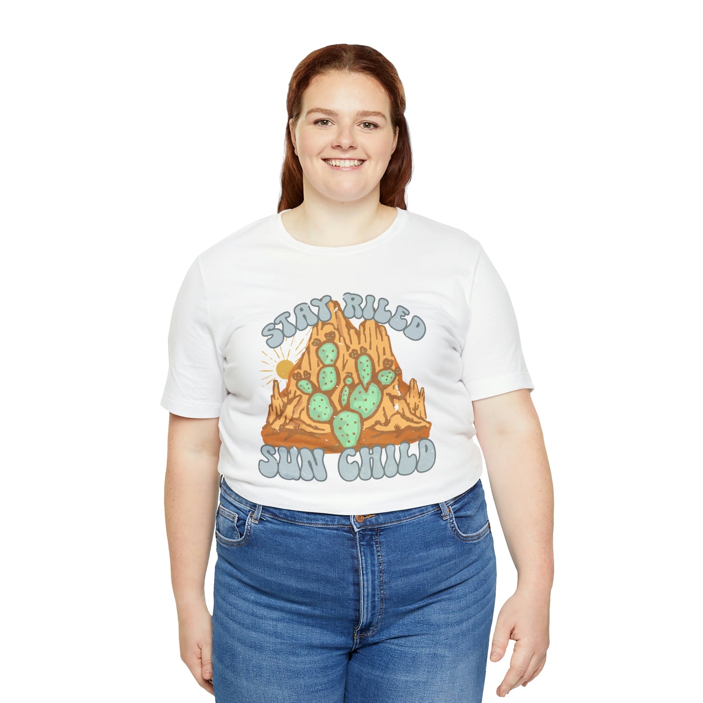"Stay Riled Sun Child" Bella Canvas Short Sleeve Tee